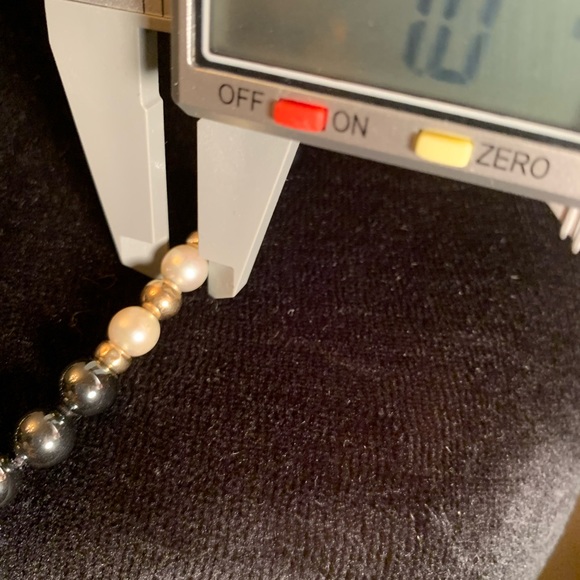 Genuine Pearl, Hematite & 14K Gold 28” Necklace. Great Mother's Day Gift! - Picture 8 of 9